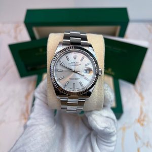 Rolex Datejust 41 - 126334 Fluted Bezel Oyster Bracelet Silver Index Dial - 2021