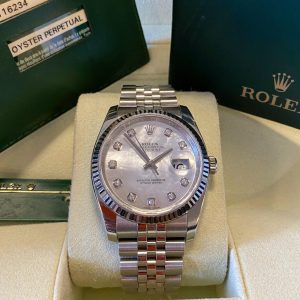Rolex Datejust 36 - 116234 Fluted Bezel Jubilee Bracelet Mother of Pearl Dial - 2015