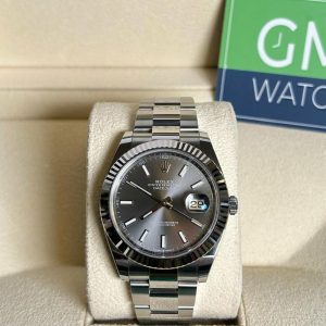 Rolex Datejust 41 - 126334 Fluted Bezel Oyster Bracelet Rhodium Index Dial - 2022